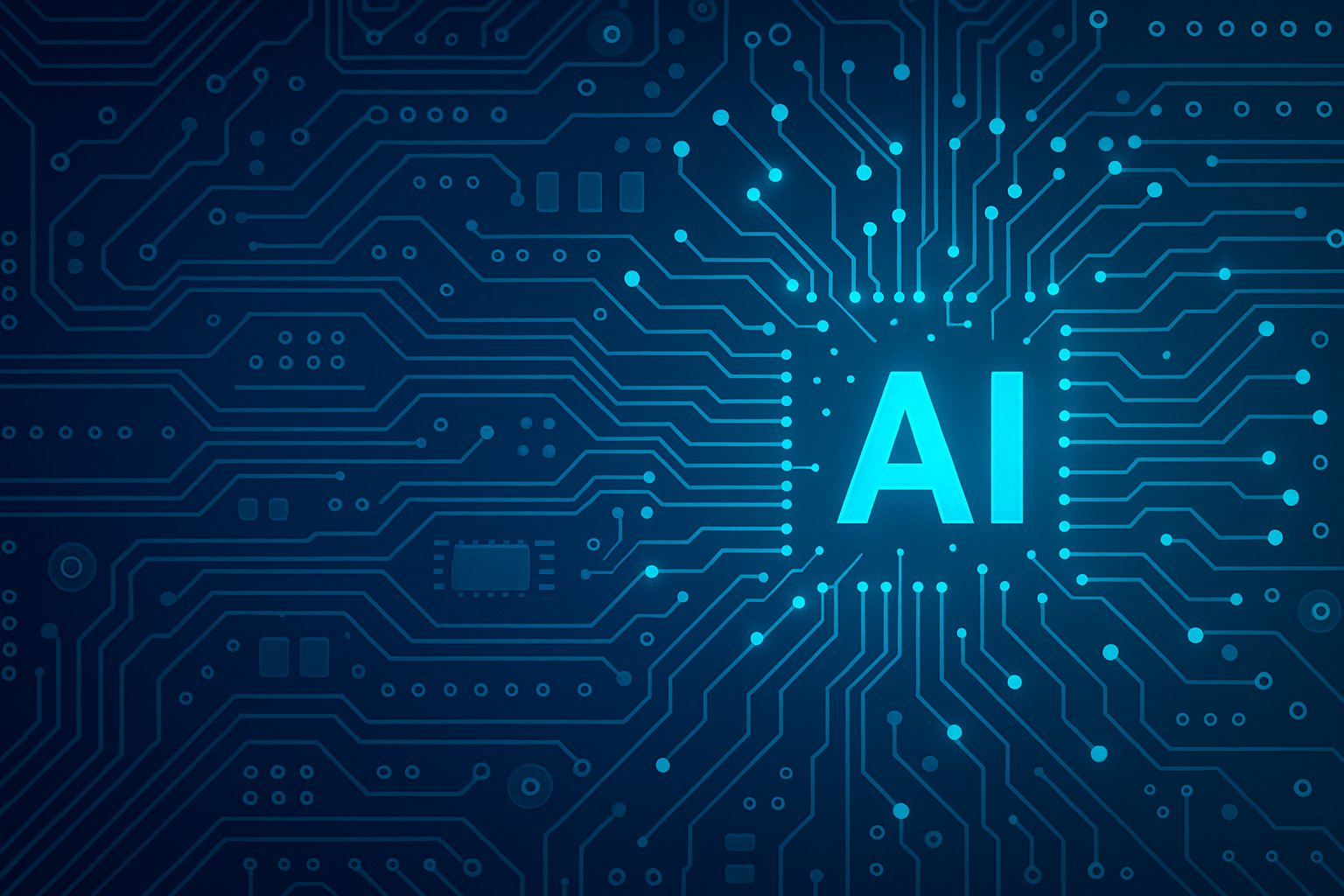AI in PCB design concept
