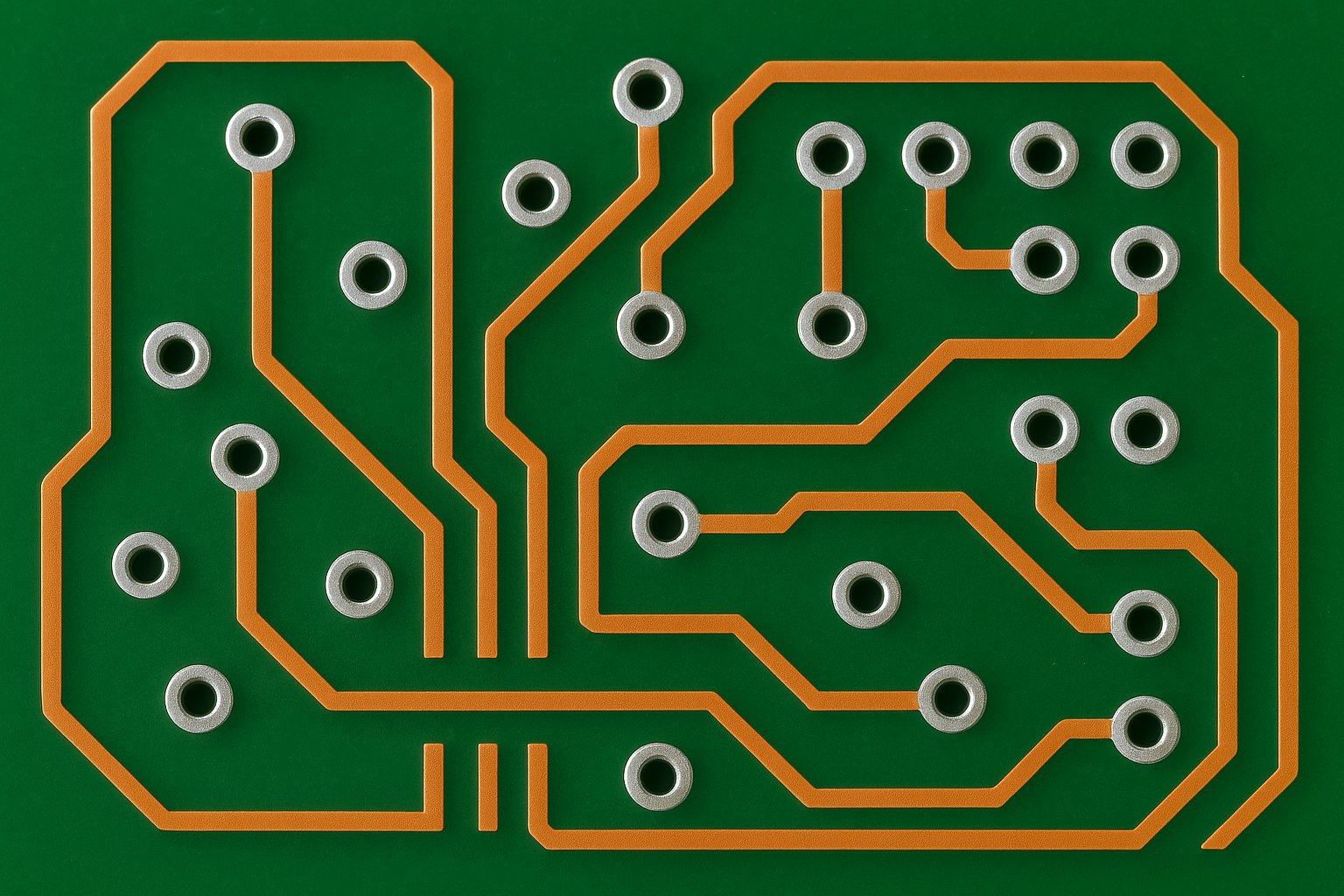 Simple PCB with one copper layer