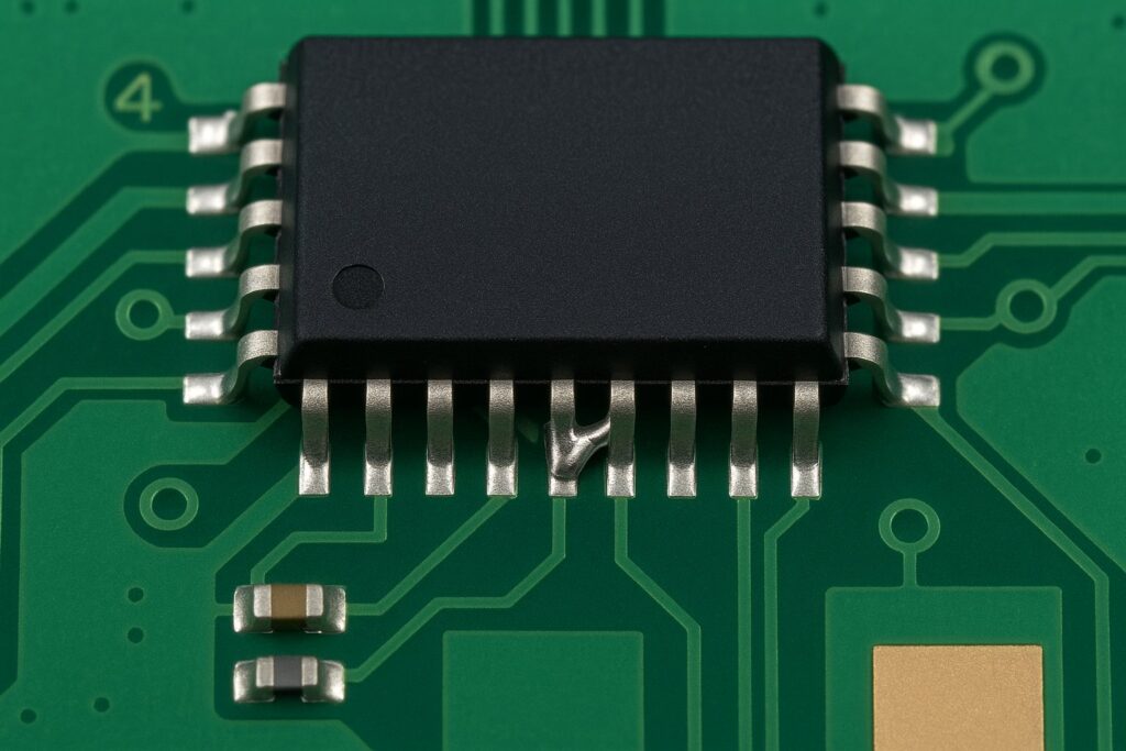 Tombstoning defect on SMD component